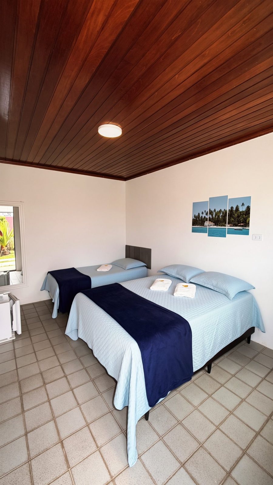 Suíte Casal Plus com cama de casal e de solteiro